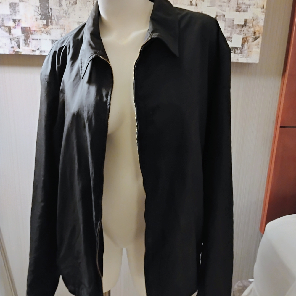 Banana Republic Black Bomber Jacket Classic Design